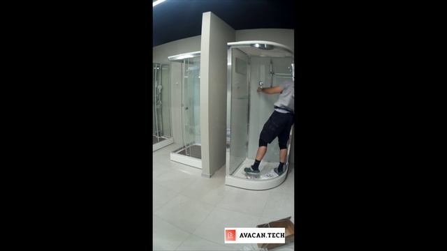 https://avacan.tech/ - Сборка изнутри (внутренняя сборка) душевой кабины Avacan D80S с электрикой
