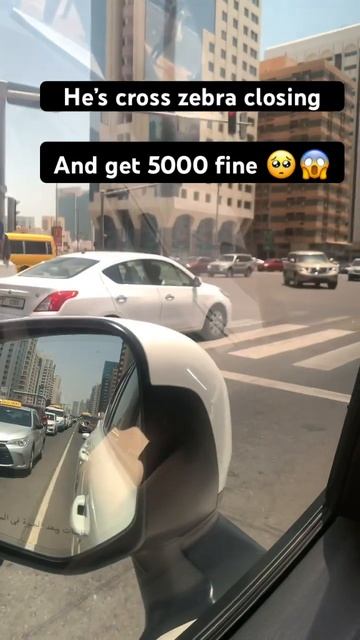 He’s crossed zebra closing 5k fine #traffic #fine #dubaipolice #shorts #fzsdkvlog