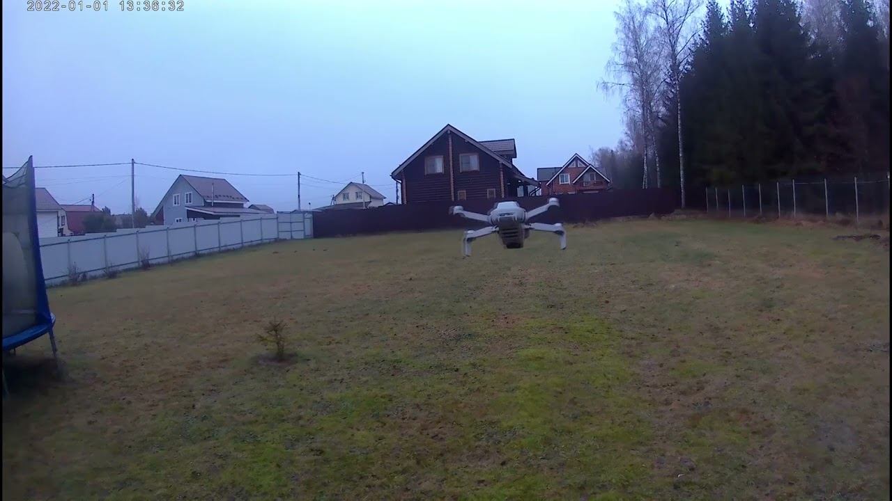 DJI 4k mini Первый полёт. First flight.