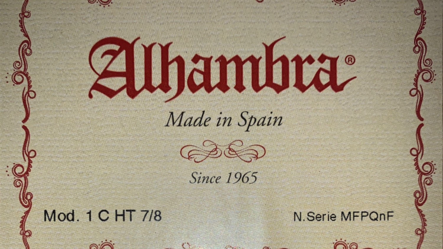 Гитара Alhambra 1C HT размер 7/8 - Дорогие мои старики - И.Саруханов