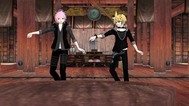mmd Len and VY2 Yoiyoi Kokon