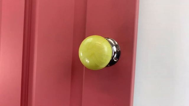 Lime Green Ceramic Door Knob