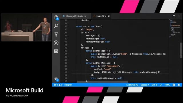 Microsoft Build 2018 Meet the new stack for real time web communication ASP NET Core SignalR