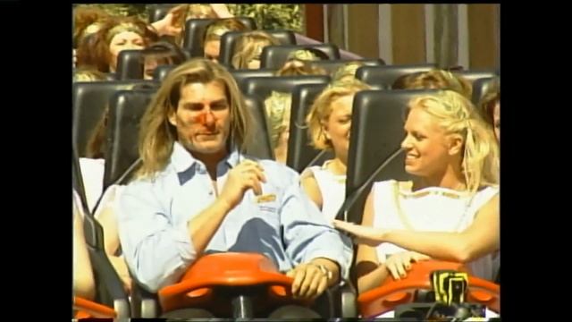 Watch as a bird bloodies superstar Fabio on a roller coaster at Busch Gardens in Virginia