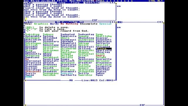 Terry Davis： TempleOS Hymns - Lines #08-09 [04⧸23⧸17] [GD1ZB4oEcfk]