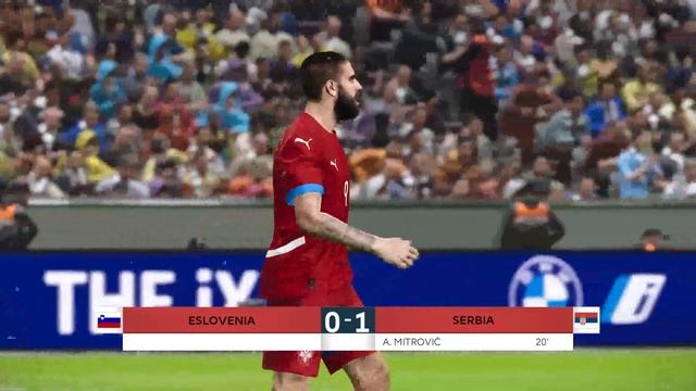 Eslovenia - Serbia | UEFA Euro 2024 | PES 2021 + MODS | Full Manual