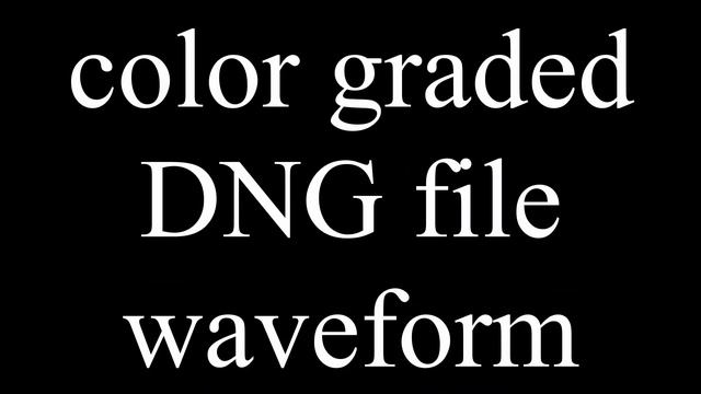 color graded DNG image file using DaVince Resolve