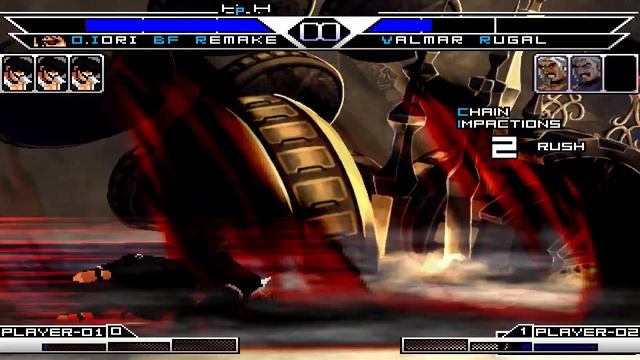 [KOF Mugen] Orochi Iori BF Remake Vs Bosses Rugal Team