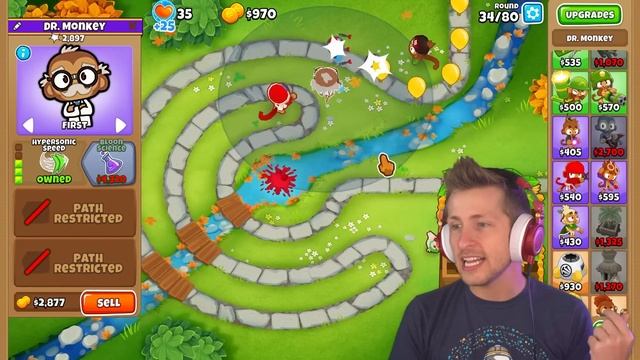 Dr. Monkey Is the SMARTEST Monkey in BTD 6!