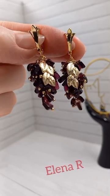 Серьги "Виноградная лоза" для Жанны. Переделка. WhatsApp +79119678535