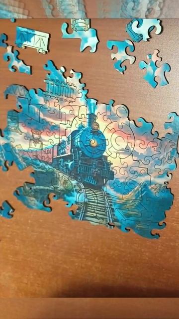 Сборка пазла Поезд #людовик #мяф #пазл