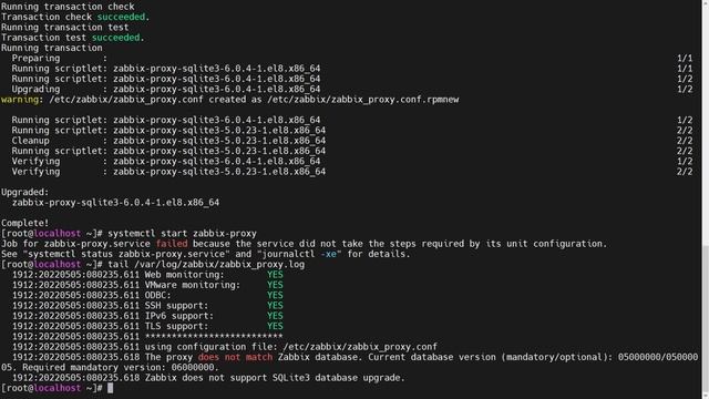 Zabbix proxy upgrade guide