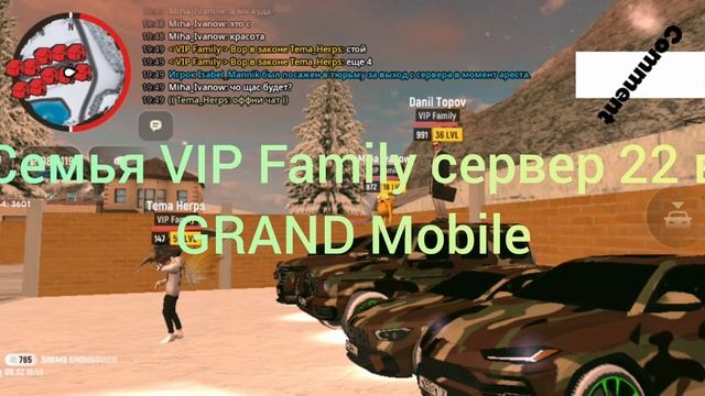 Семья VIP Family 22 сервер GRAND Mobile