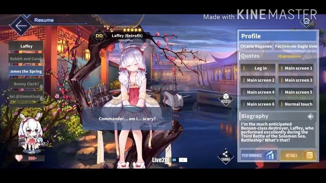 [ #AzurLaneReviews ] USS Laffey - White Rabbit Welcomes the Spring (L2D)