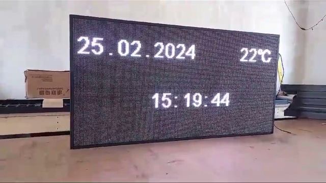 Бегущая строка 80х60х5 см RGB p6 wi-fi.
