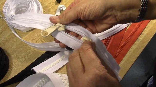 How to Put Pulls on #10 Molded & Coil Zipper