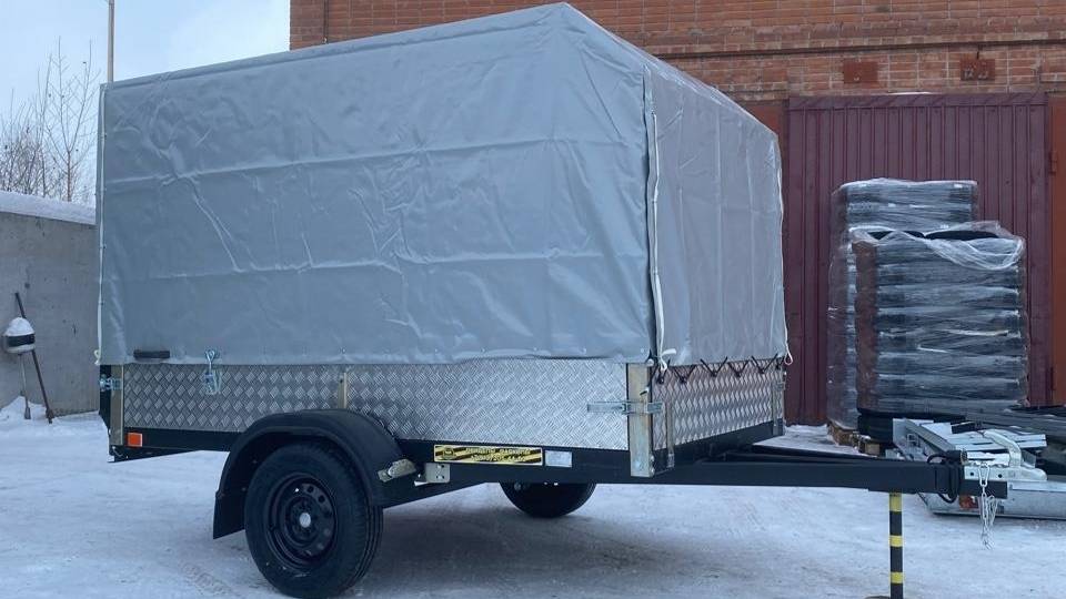 Обзор  на прицеп Фермер+ для перевозки квадроцикла, Красноярский завод Аляска