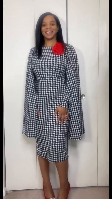 Sundaystyle #sundaystyle#houndstooth#redshoes#ootd#shein#subscribe