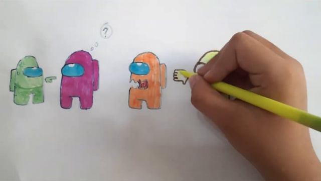 Among Us ойын кейіпкерлері.