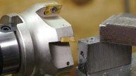 Testing a cheap chinese face mill on a vintage lathe