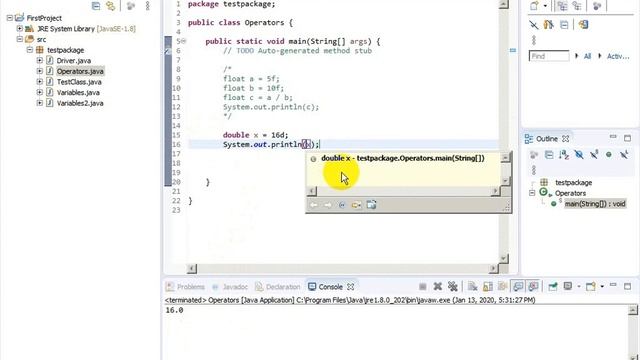 Java Programming #06 Operators