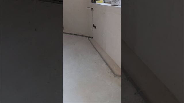 Электромонтаж по полу.