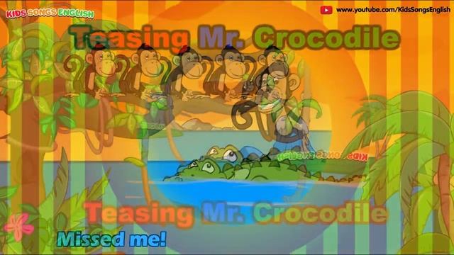 Kids learn English through songs: Teasing Mr Crocodile  | Kid Song | Elephant English