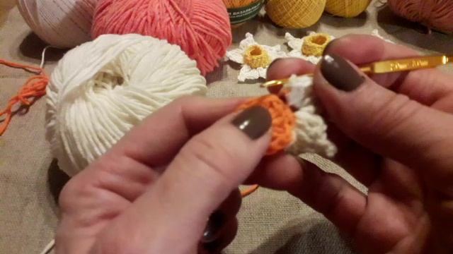 Нарцисс крючком. Мастер-класс.