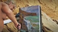 ГЛИНЯНЫЕ БЕРЕГА И МОРСКОЙ НАКАТ под кистью художника.