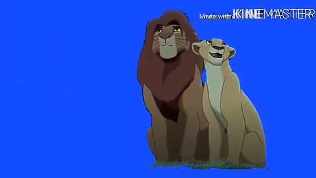 Simba and Nala free mask