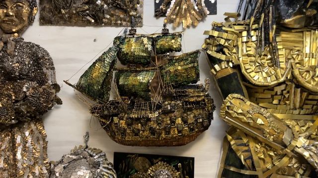 галеон из монет 3D ПММ