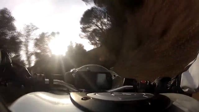 Embalse de Sau. Ducati Monster 696 on board