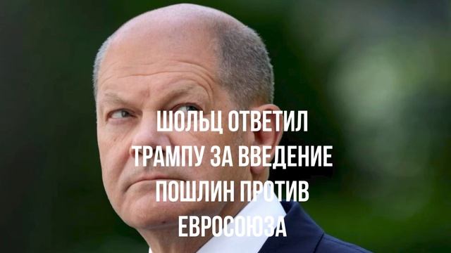 Шольц ответил Трампу за введение пошлин против Евросоюза
