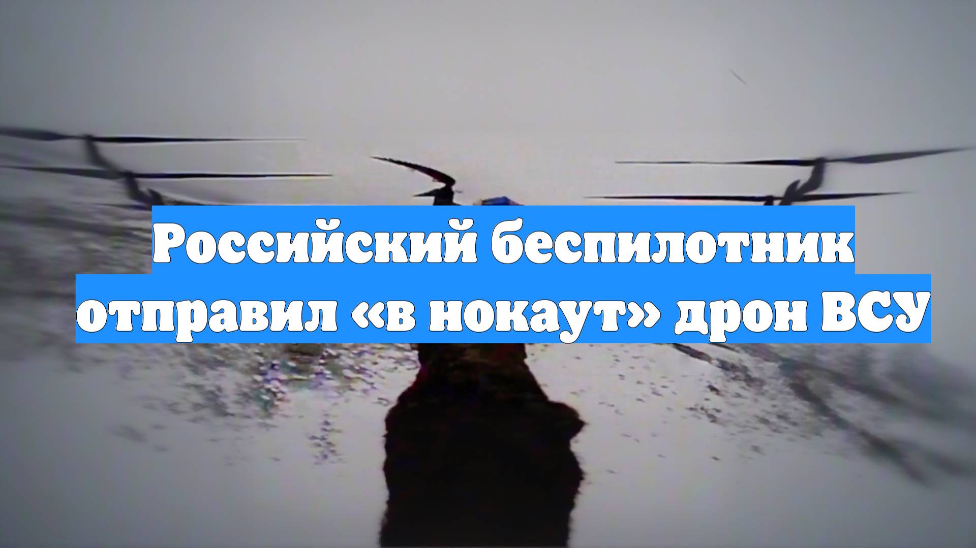 Российский беспилотник отправил «в нокаут» дрон ВСУ