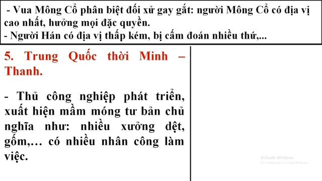 Bài 4: Trung Quốc thời phong kiến (tiếp theo)