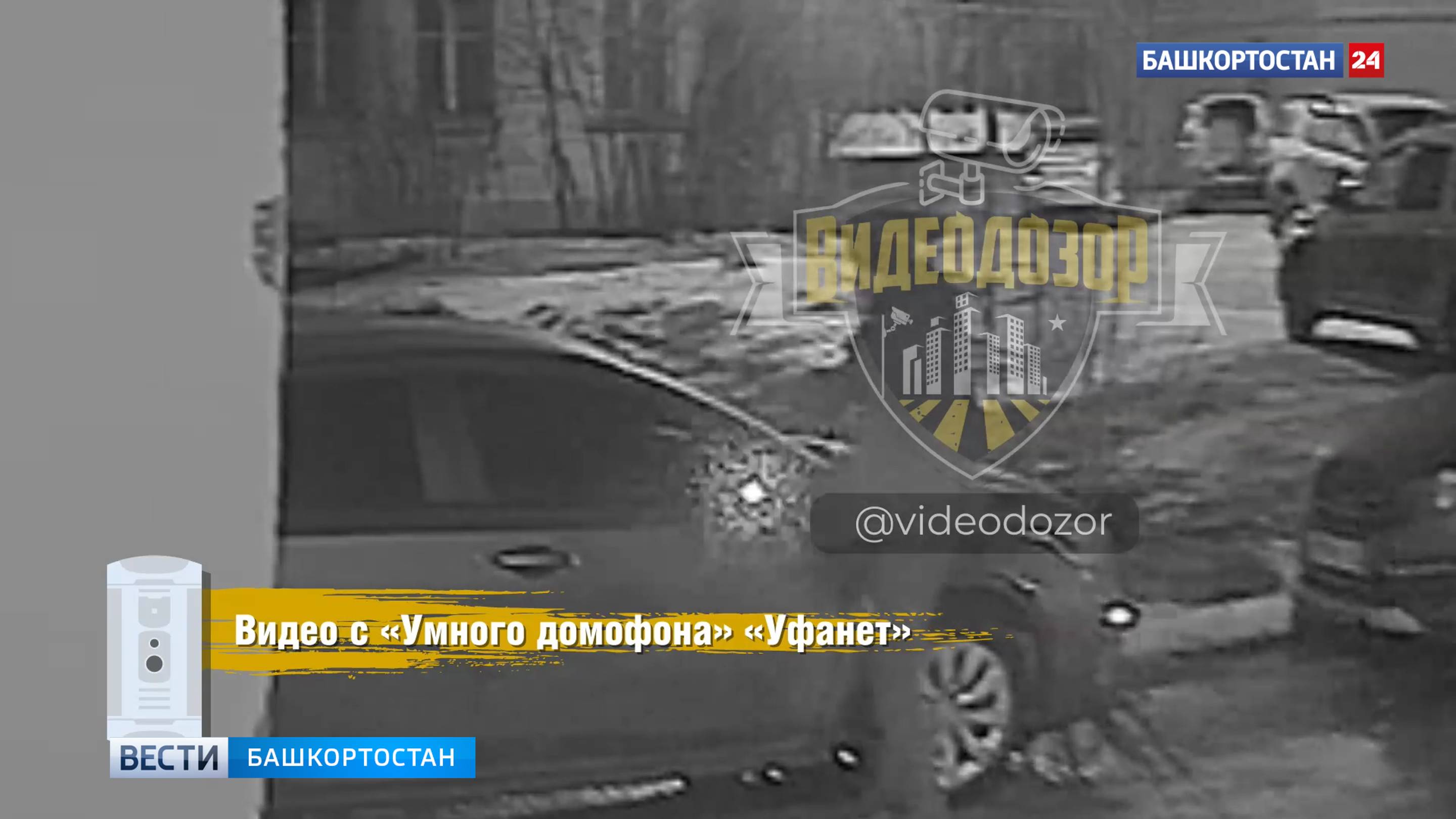 В Башкирии мужчина битой разбил авто