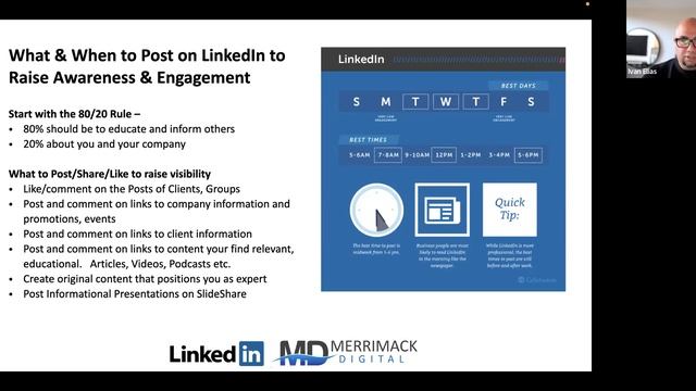 "Linkedin Networking, Career, Lead Generation Tips" MVCC Webinar with Merrimack Digital