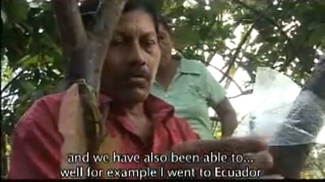 Cosme Lopez, a cocoa producer