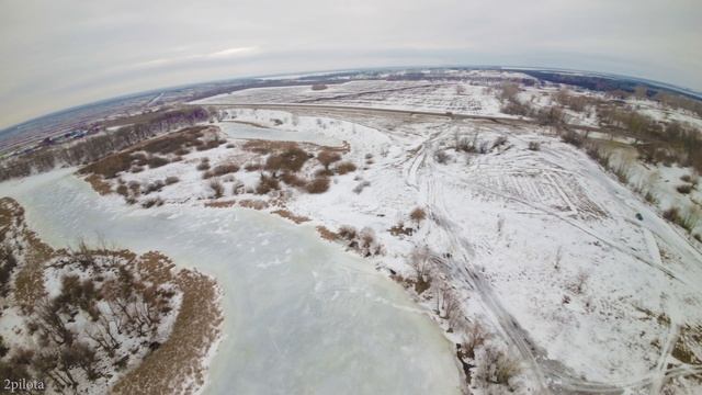 Динамичная съемка с FPV дрона. Эффектное видео зимней природы. Самарская область.