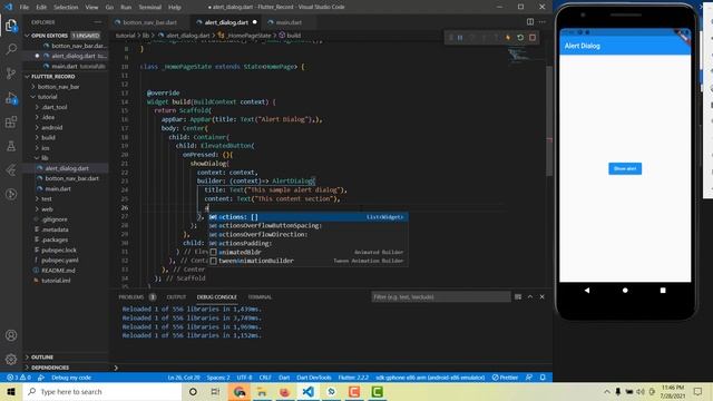 Flutter Bangla Tutorial || How to make an AlertDialog in Flutter || Widget of the week