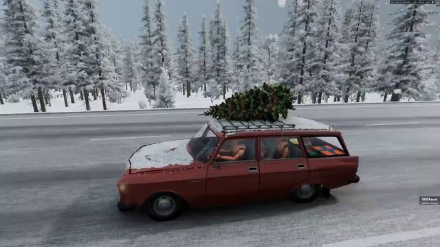 ГОЛОЛЁД НЕ ПОМЕХА! РАБОЧИЕ ЗАБЫЛИ ПОСЫПАТЬ ДОРОГУ ПЕСКОМ _ BeamNG.drive