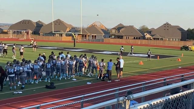 Kohen Peeler- Touchdown pass to Carterious Brown ( Crazy Legs)