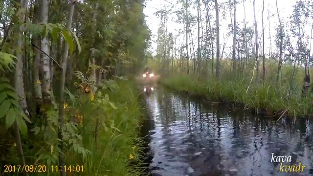 Сложный маршрут. Много воды, чуть не утопили cf и Полярис.
