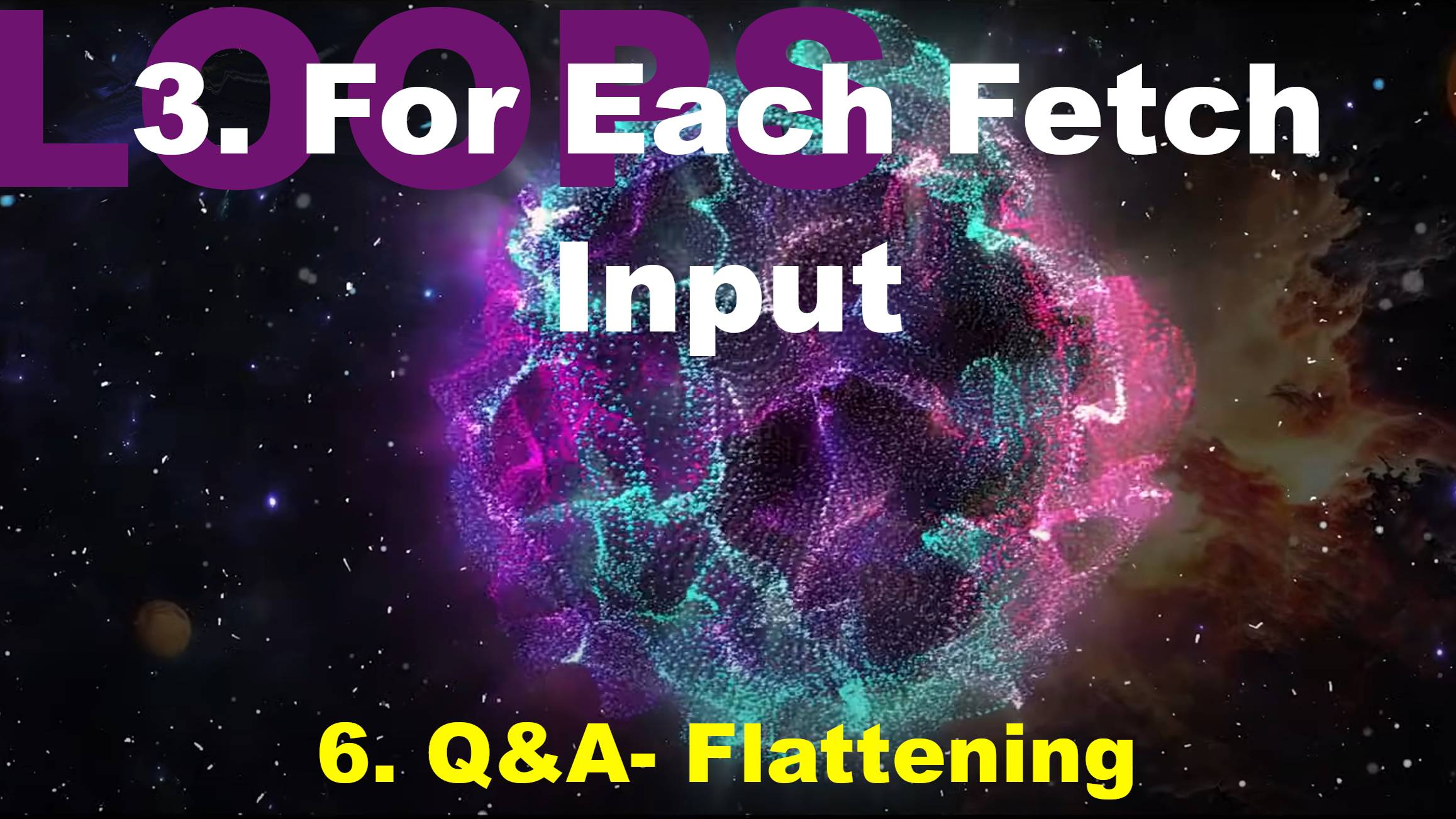 6. Q&A- Flattening