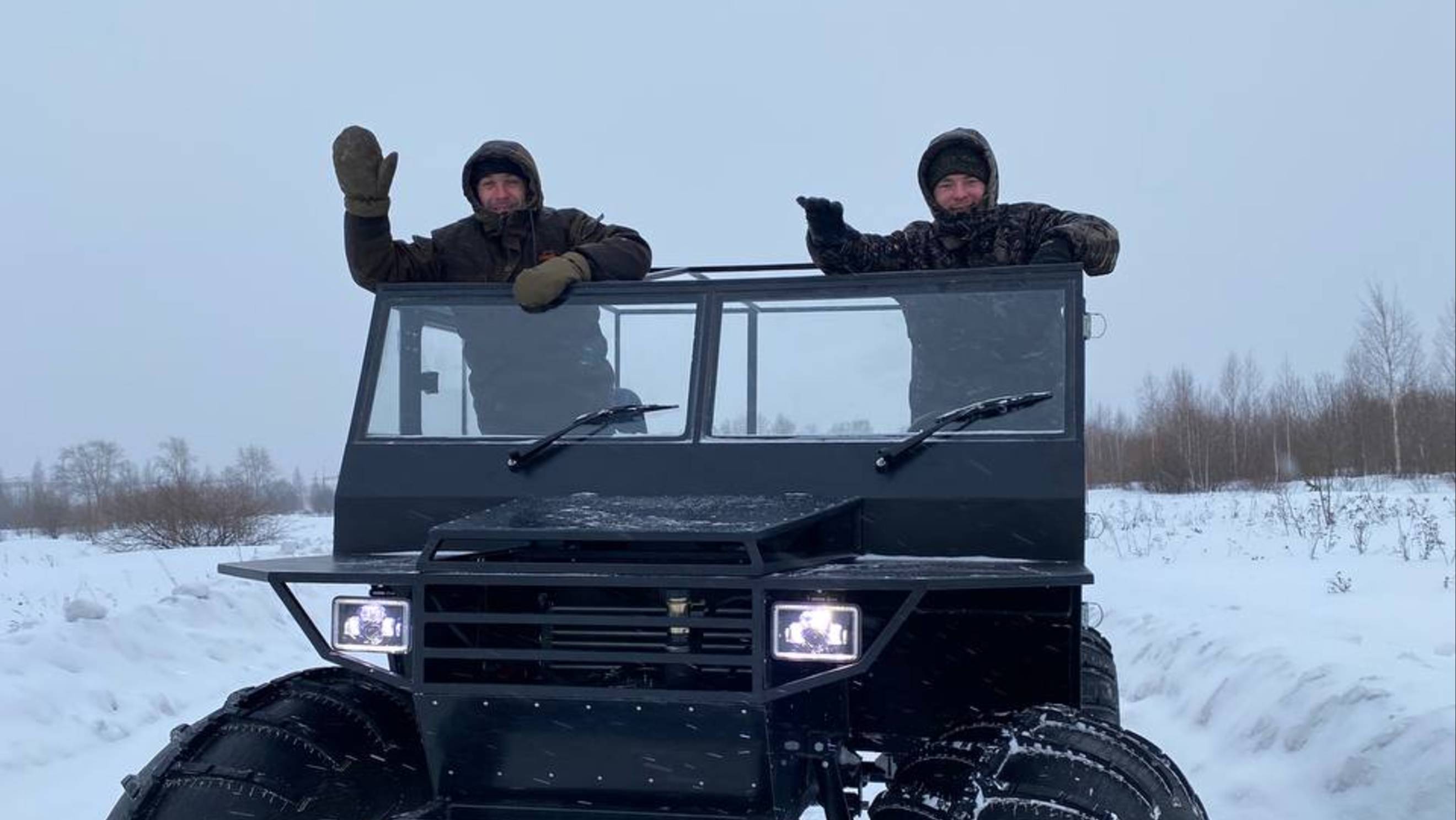 Вездеход снегоболотоход квадроцикл Конон