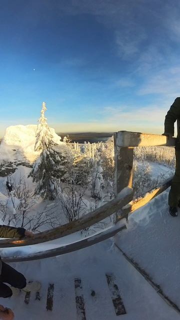 Зима на горе колпаки
