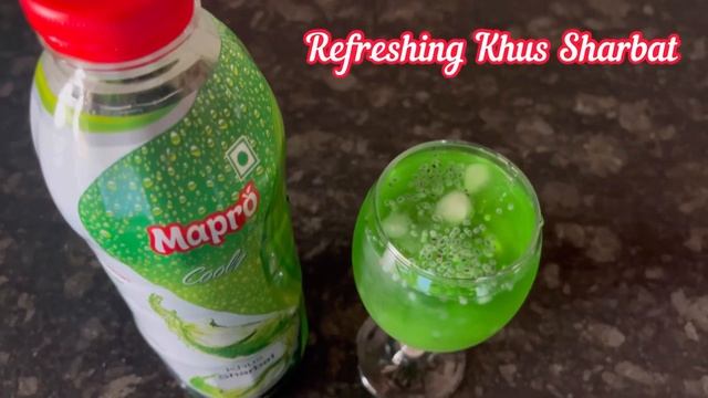 Mapro Khus Sharbat | Mapro Coolz Khus Syrup | Khus Lemonade Recipe | Khus Drinks for Summer | Mapro
