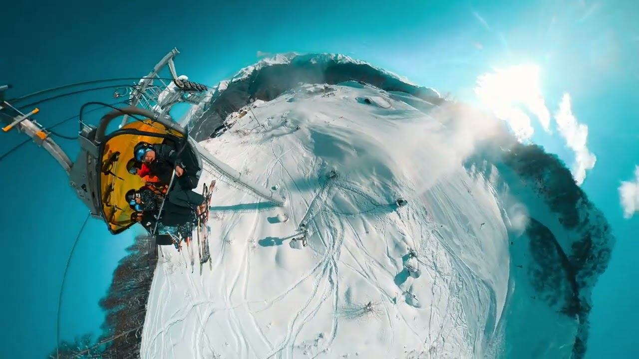 #ski Rosa Khutor 2023 / Спуск / #insta360 One R 360 Lens /#outdoors