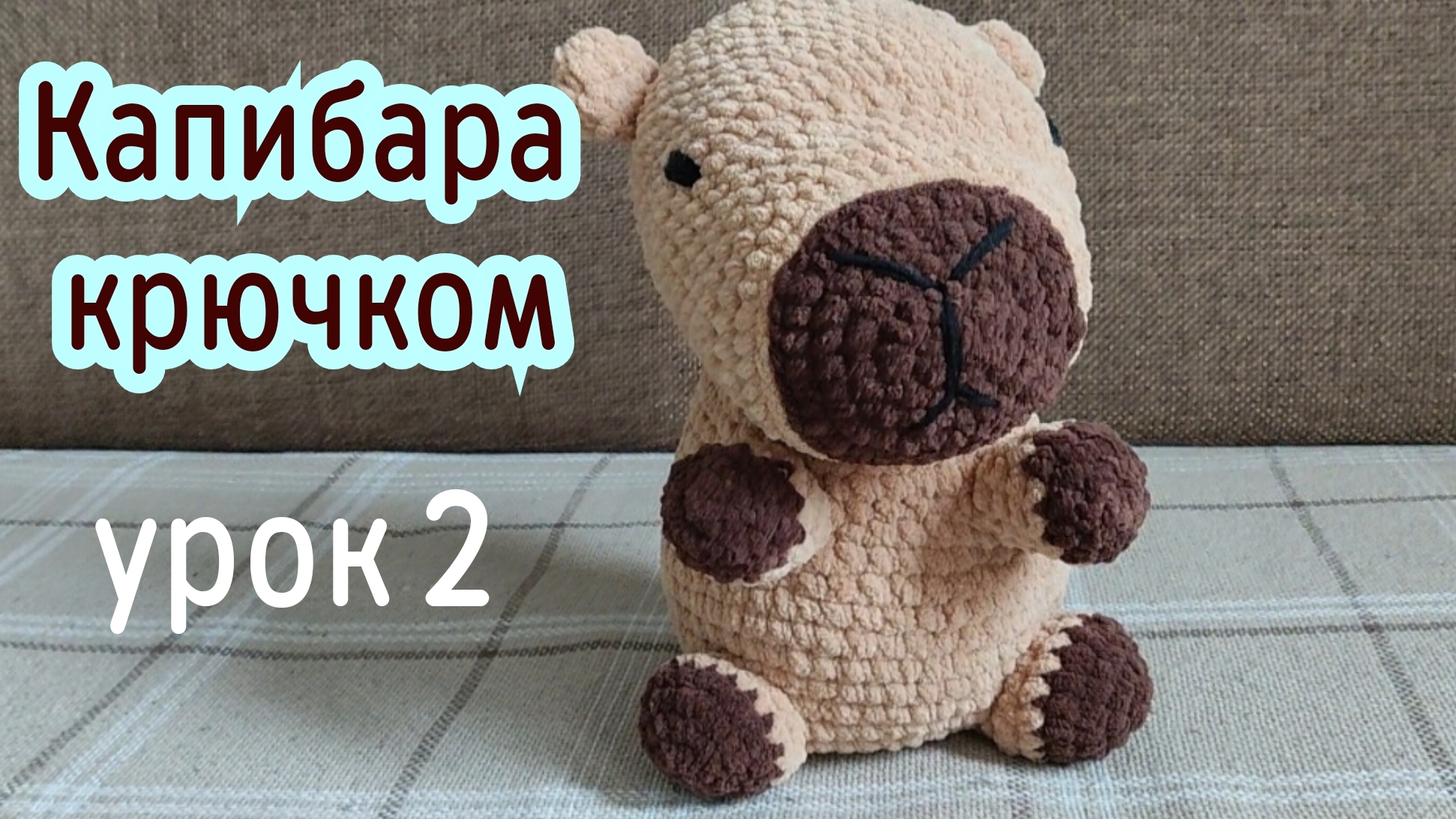 Капибара крючком. Урок 2.