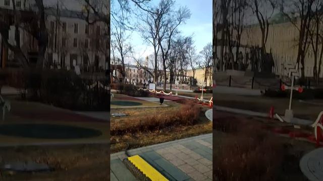 Прогулка на паровозе по Болотной площади